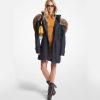 Embellished Georgette Shift Coat
